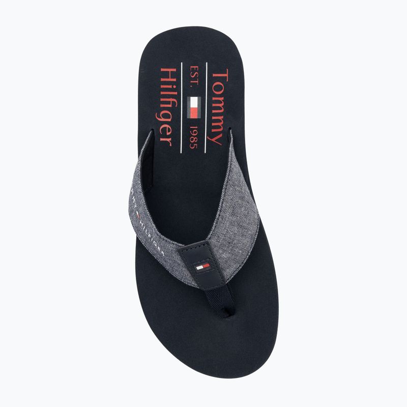 Papuci pentru bărbați Tommy Hilfiger Chambray Beach Sandal desert sky 5