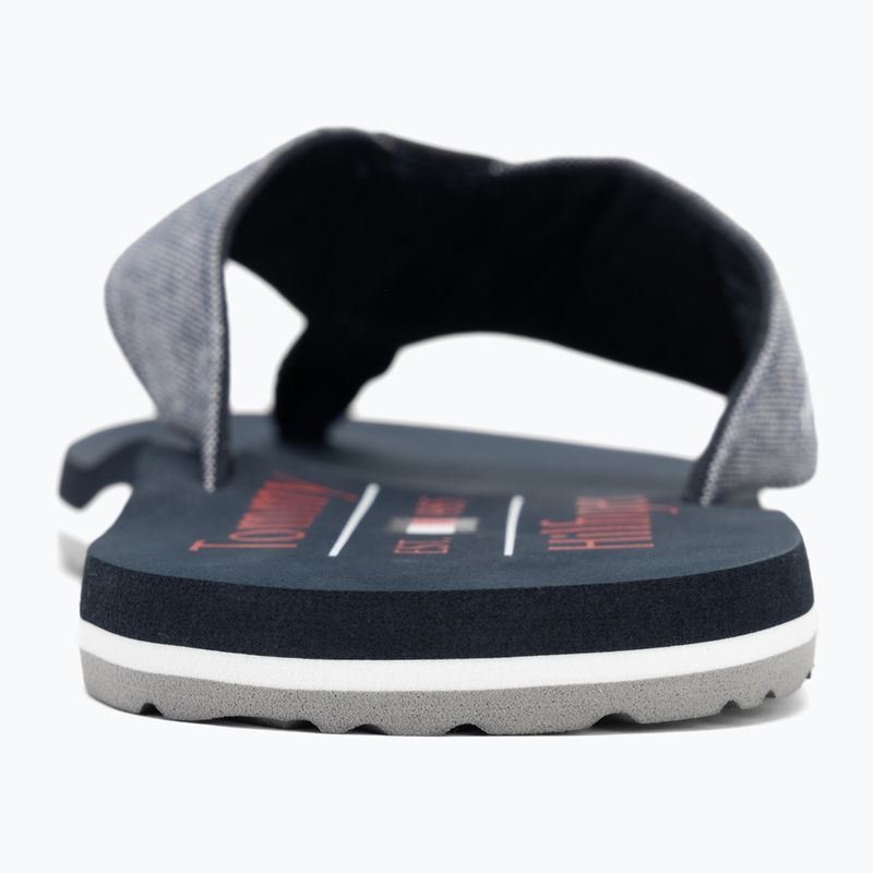 Papuci pentru bărbați Tommy Hilfiger Chambray Beach Sandal desert sky 6