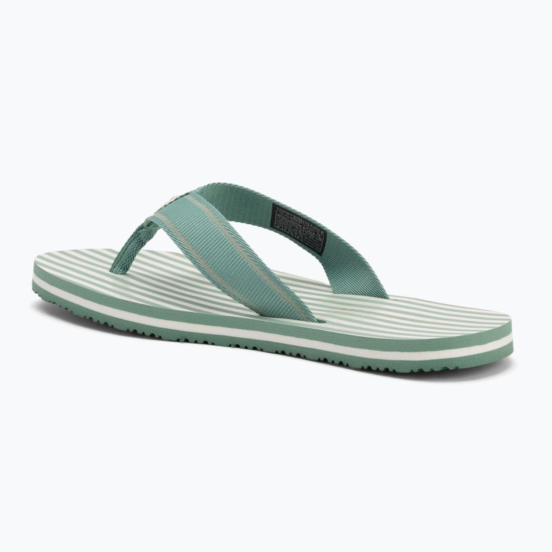 Papuci pentru femei Tommy Hilfiger Stripes Beach Sandal charming green 3