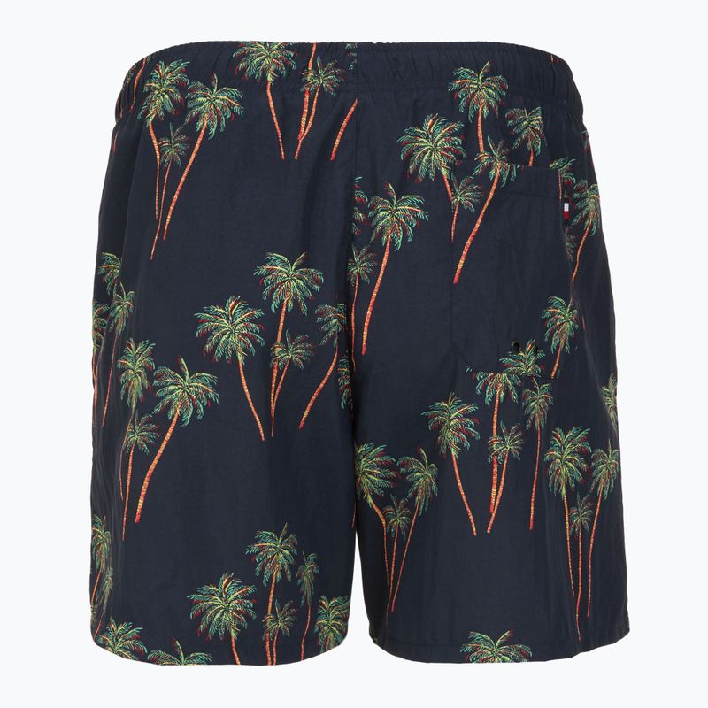 Șort de baie pentru bărbați Tommy Hilfiger Medium Drawstring Print palm tropic aop desert sky 2