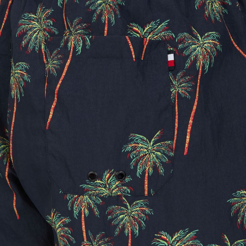Șort de baie pentru bărbați Tommy Hilfiger Medium Drawstring Print palm tropic aop desert sky 4