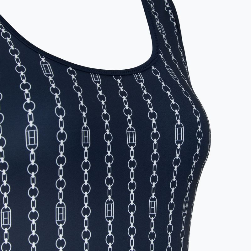 Costum de baie dintr-o piesă pentru femei Tommy Hilfiger One Piece Print (Ext) flag chain dark night navy 3