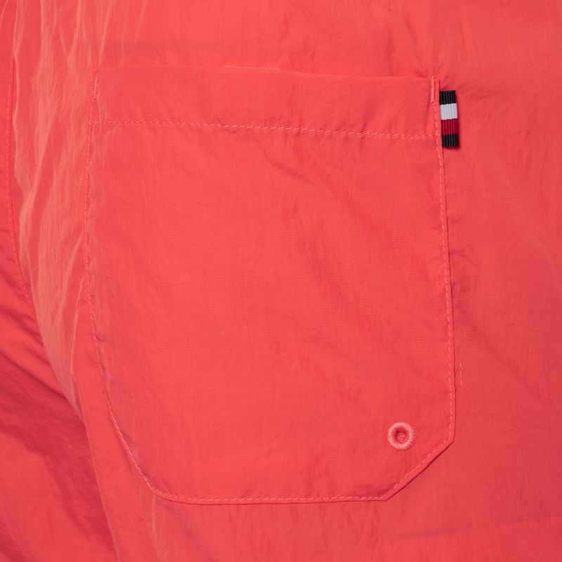 Șort de înot pentru bărbați Tommy Hilfiger Medium Drawstring pink poppy 3