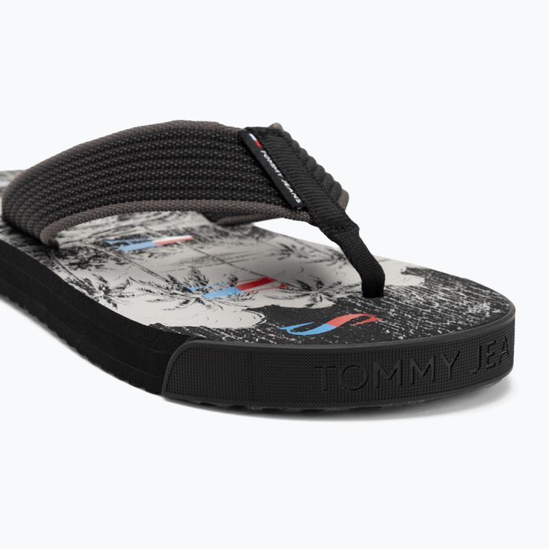 Papuci pentru bărbați Tommy Jeans Elevated Beach Sandal black 7