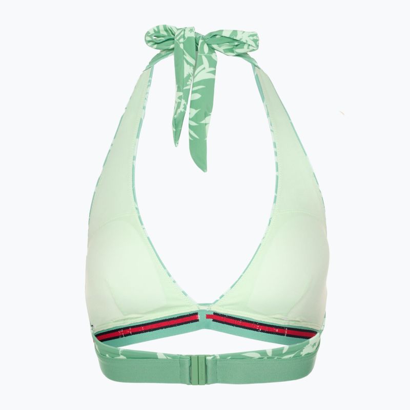 Partea de sus a costumului de baie Tommy Hilfiger Halter Rp Print floral tropic aop fort green 2
