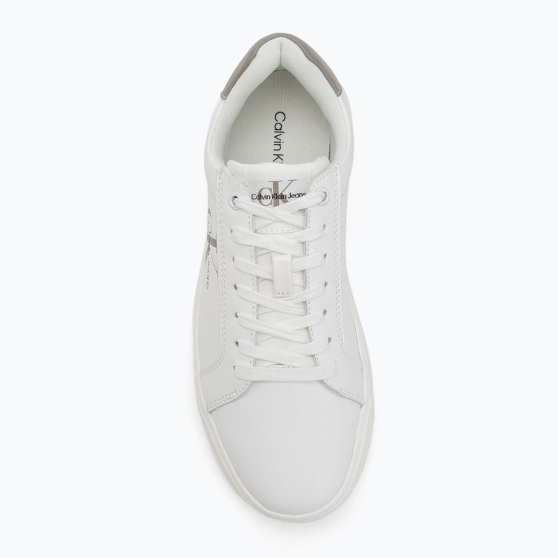 Încălțăminte pentru bărbați Calvin Klein YM0YM00681 Chunky Cupsole Monologo Lth triple bright white/rock ridge 5