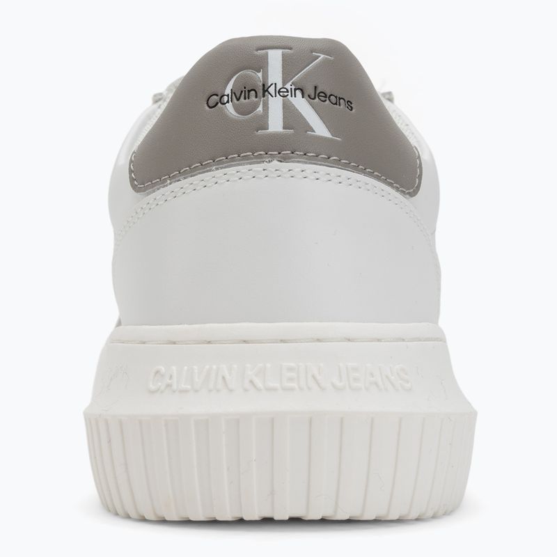 Încălțăminte pentru bărbați Calvin Klein YM0YM00681 Chunky Cupsole Monologo Lth triple bright white/rock ridge 6