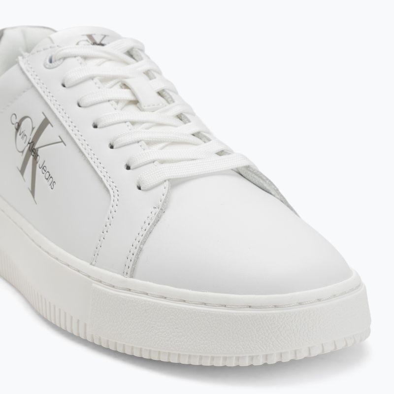 Încălțăminte pentru bărbați Calvin Klein YM0YM00681 Chunky Cupsole Monologo Lth triple bright white/rock ridge 7