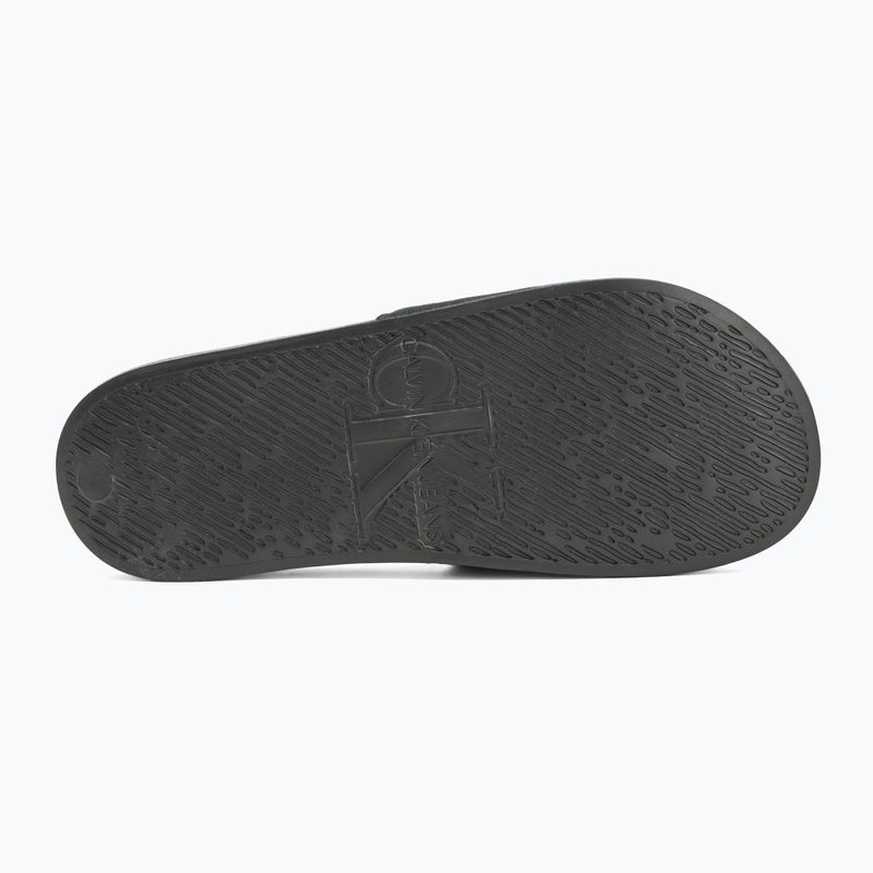 Papuci pentru bărbați  Calvin Klein YM0YM01271 Slide Monogram Cv black/bright white 4