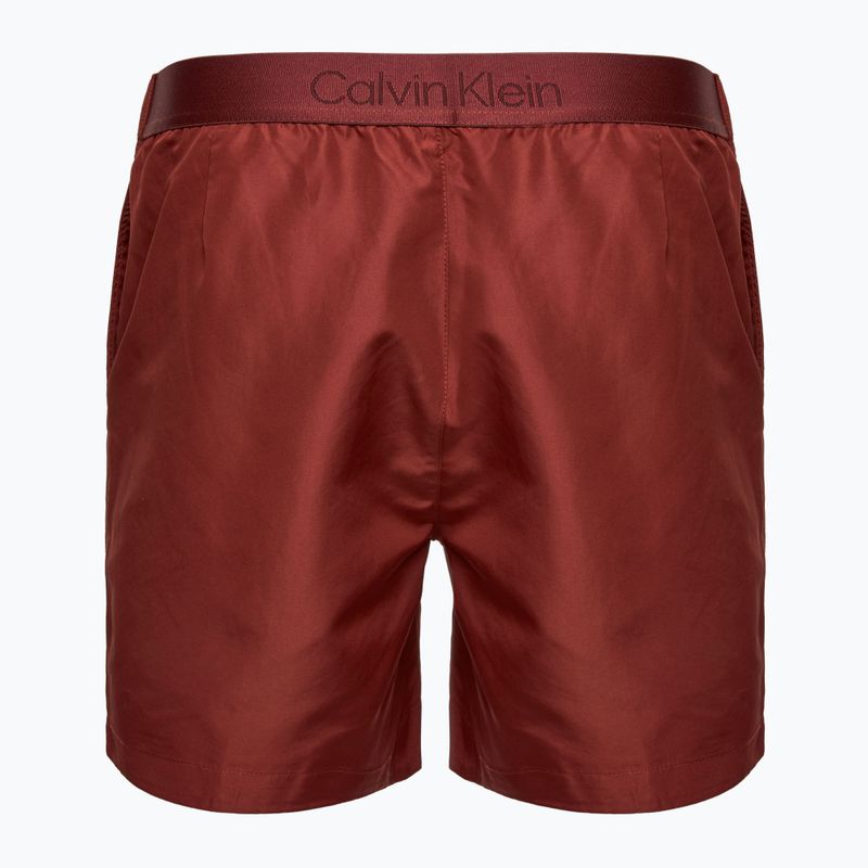 Pantaloni scurți de baie pentru bărbați  Calvin Klein KM0KM01084 Casual Tailored syrah 2