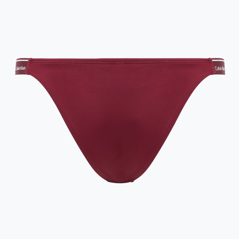 Partea de jos a costumului de baie  Calvin Klein KW0KW02732 Curved Delta Bikini plum glaze 2