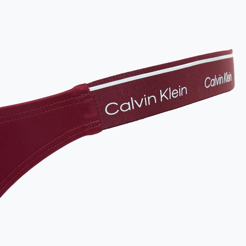 Partea de jos a costumului de baie  Calvin Klein KW0KW02732 Curved Delta Bikini plum glaze 3