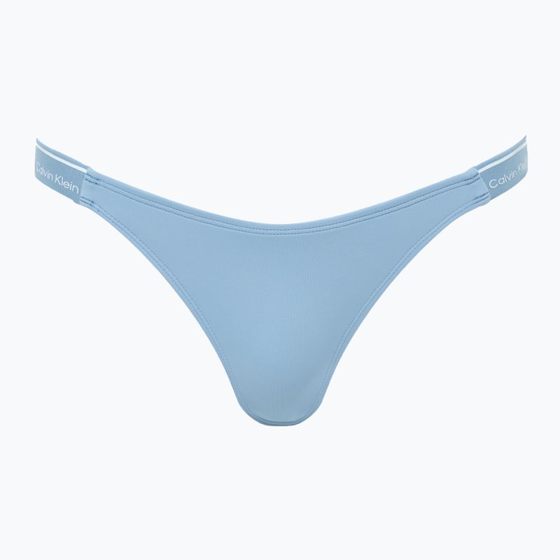 Partea de jos a costumului de baie  Calvin Klein KW0KW02732 Curved Delta Bikini faded denim