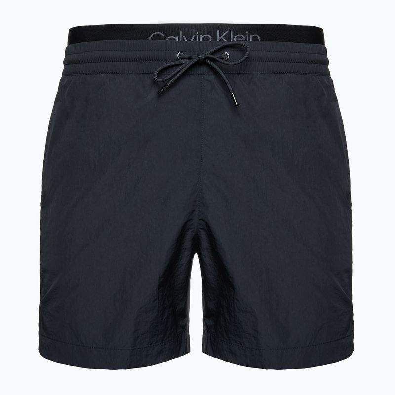 Pantaloni scurți de baie pentru bărbați Calvin Klein KM0KM01081 Medium Double Waistband black