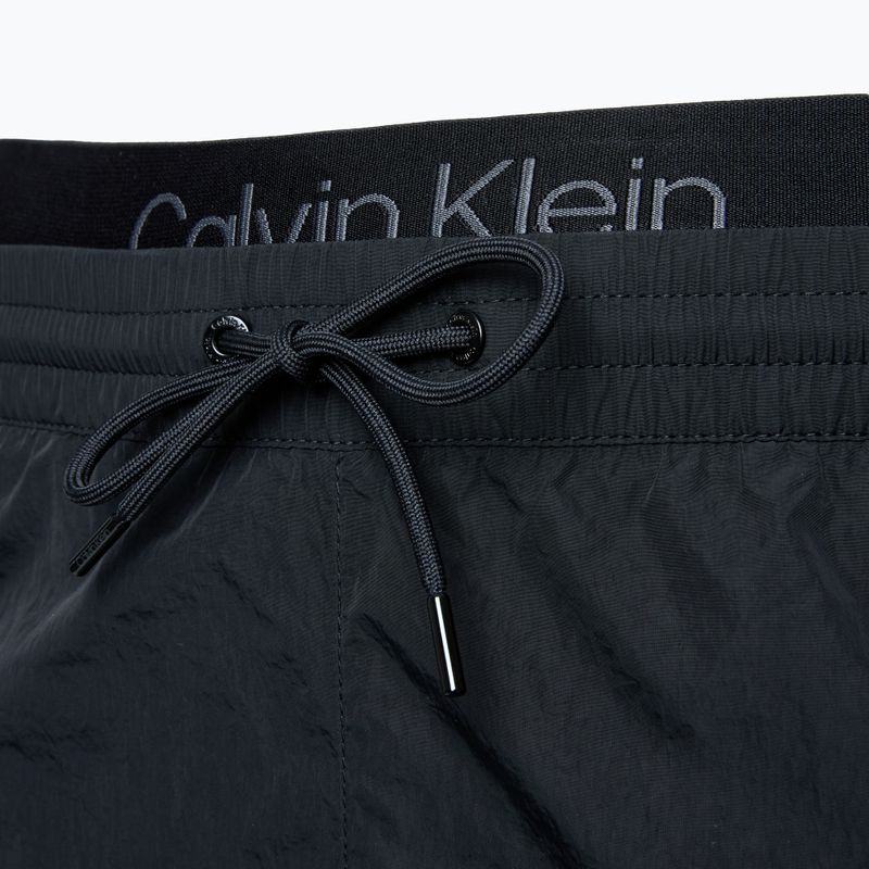 Pantaloni scurți de baie pentru bărbați Calvin Klein KM0KM01081 Medium Double Waistband black 3
