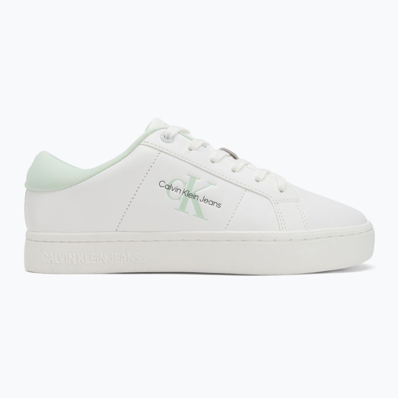 Încălțăminte pentru femei  Calvin Klein YW0YW01444 Classic Cupsole Lowlaceup Lth Wn bright white/moonlight jade 2