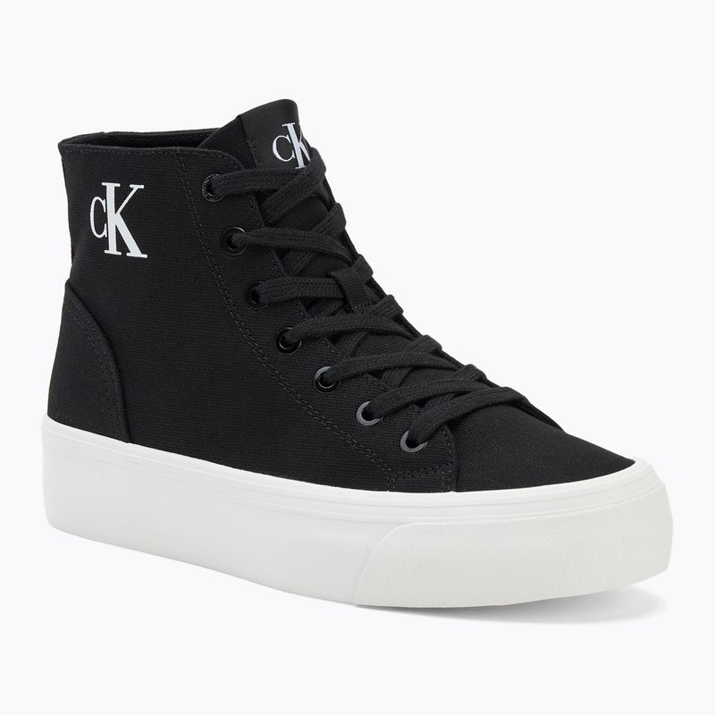 Încălțăminte pentru femei Calvin Klein YW0YW01764 Vulc Flatform Mid Cv Mg black/bright white