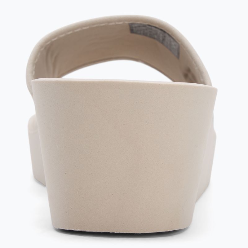 Papuci pentru femei Calvin Klein YW0YW01725 Beach Wedge Slide Canvas eggshell 6