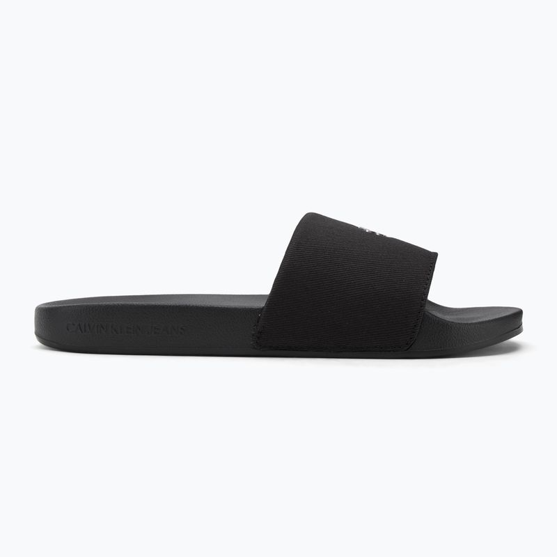 Papuci pentru femei Calvin Klein YW0YW01713 Slide Monogram Hardware triple black 2