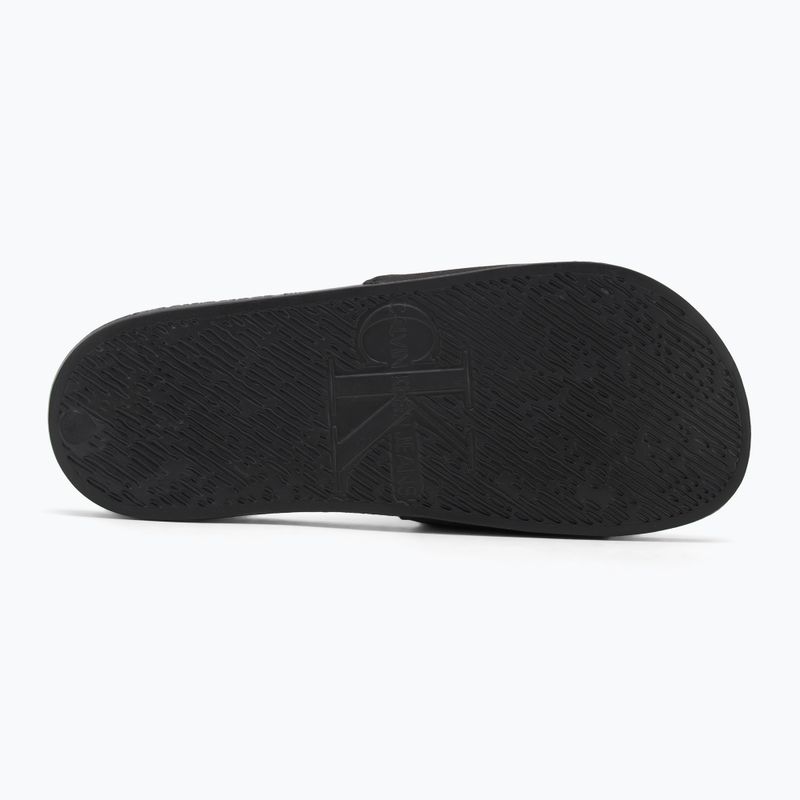 Papuci pentru femei Calvin Klein YW0YW01713 Slide Monogram Hardware triple black 4