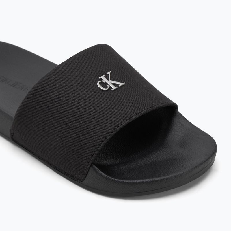 Papuci pentru femei Calvin Klein YW0YW01713 Slide Monogram Hardware triple black 7