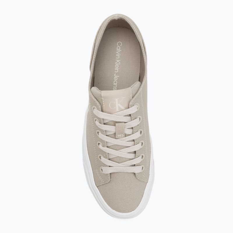 Încălțăminte pentru femei Calvin Klein YW0YW01763 Vulc Flatform Low Cv MG eggshell/creamy white 5