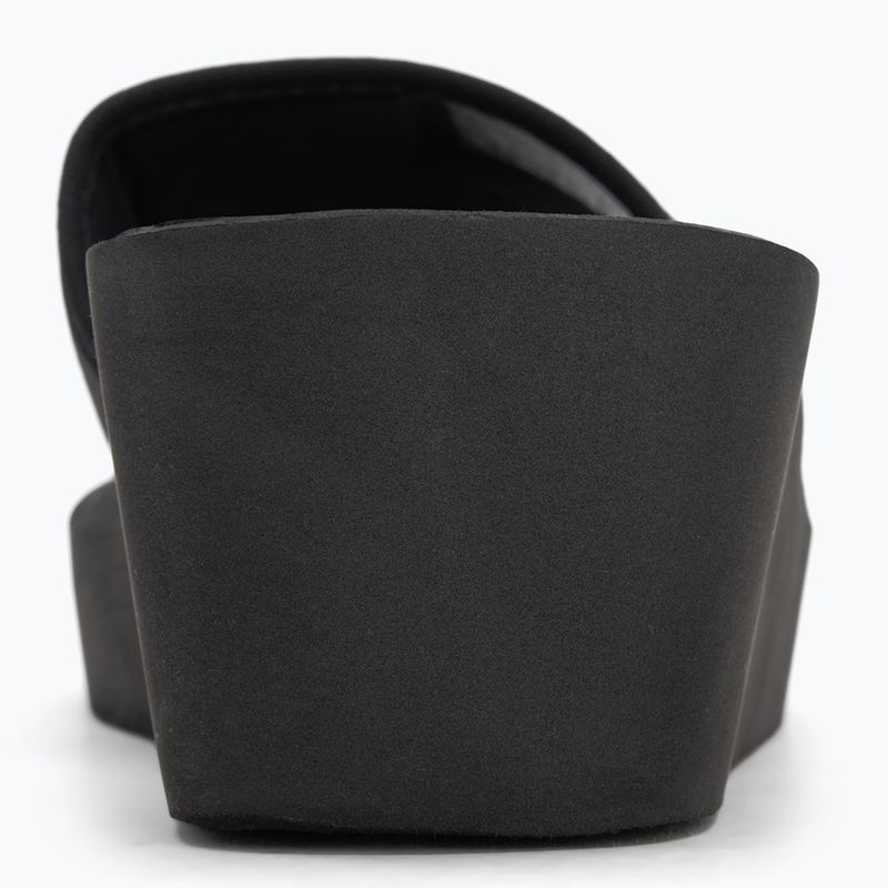 Papuci pentru femei Calvin Klein YW0YW01725 Beach Wedge Slide Canvas triple black 6