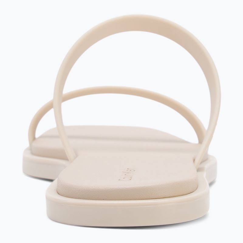 Papuci pentru femei Calvin Klein HW0HW02417 Double Bar Slide - Jelly turtle dove 6