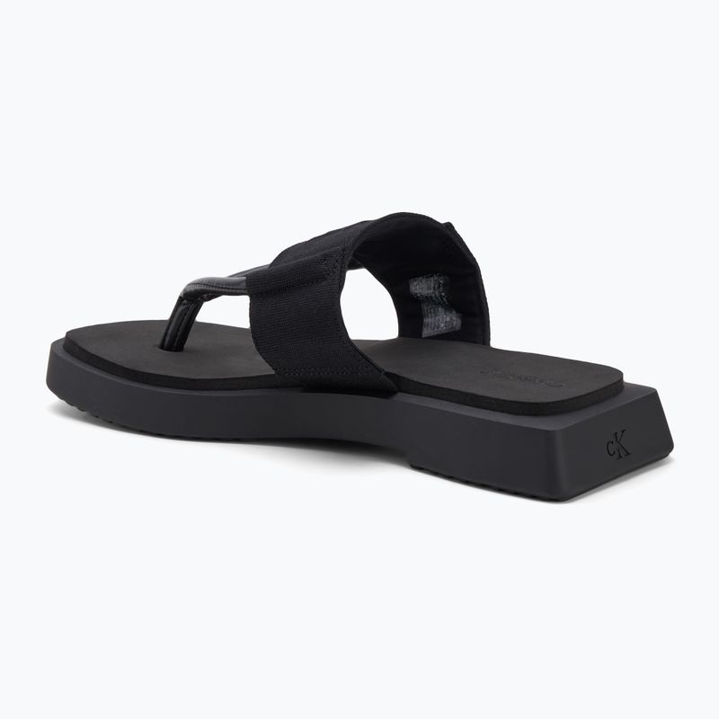 Încălțăminte pentru femei Calvin Klein YW0YW01717 Sq Low Wedge Sandal Rope triple black 3