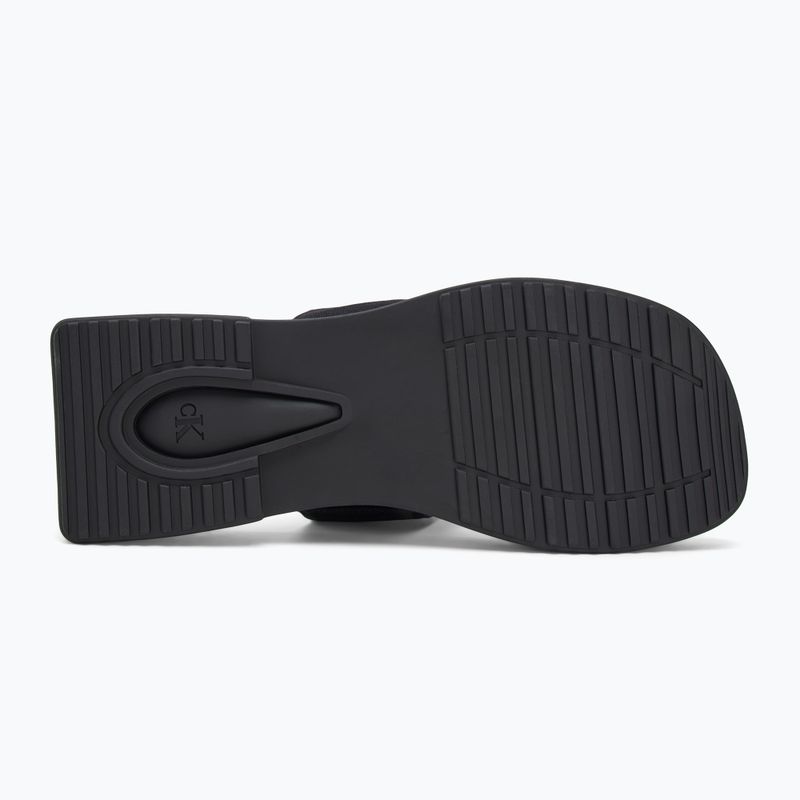 Încălțăminte pentru femei Calvin Klein YW0YW01717 Sq Low Wedge Sandal Rope triple black 4