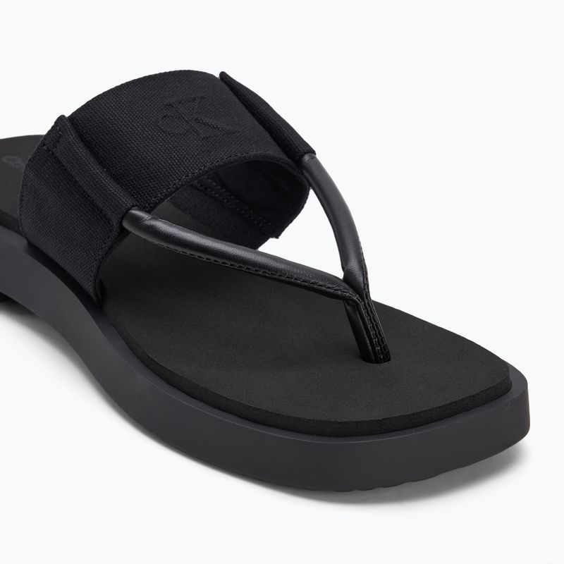 Încălțăminte pentru femei Calvin Klein YW0YW01717 Sq Low Wedge Sandal Rope triple black 7