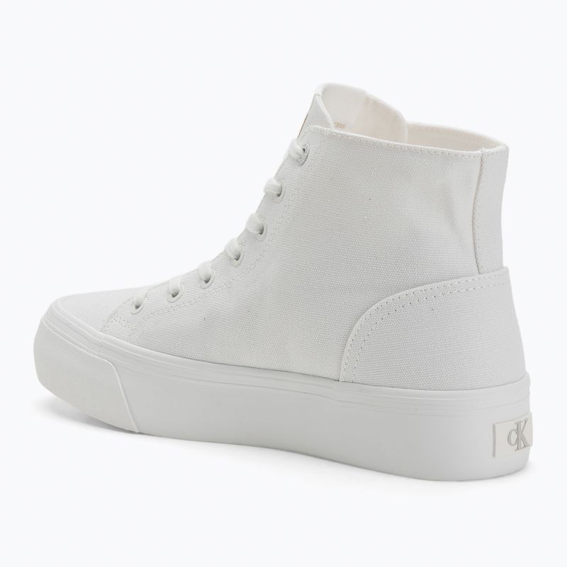 Încălțăminte pentru femei Calvin Klein YW0YW01764 Vulc Flatform Mid Cv Mg triple bright white 3