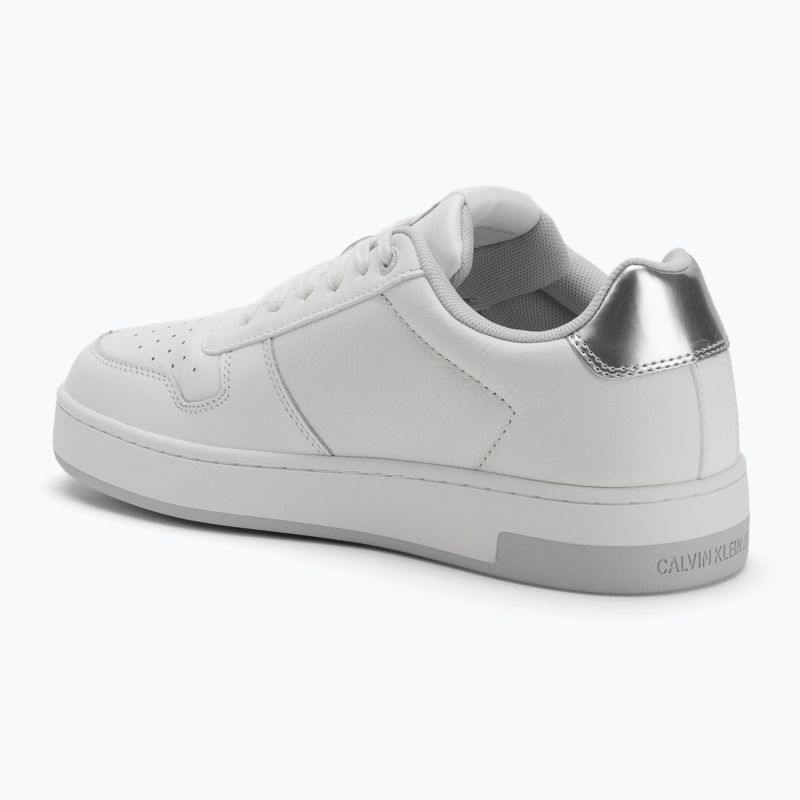 Încălțăminte pentru femei  Calvin Klein YW0YW01765 Basket Cupsole Low Mg bright white/silver 3