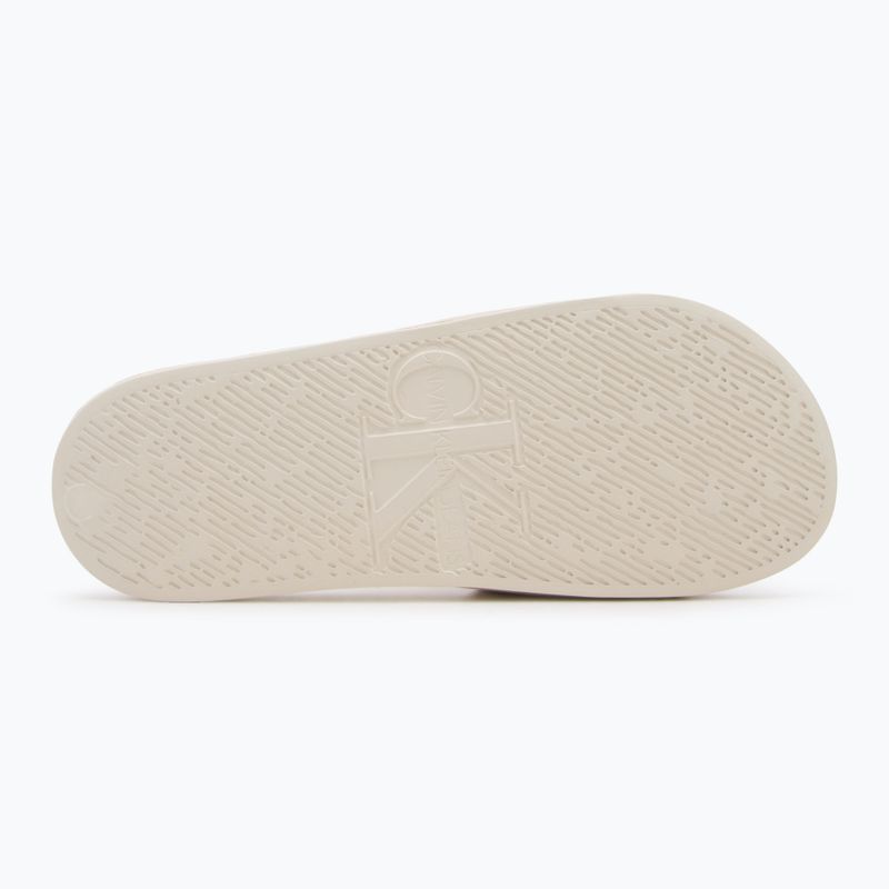 Papuci pentru femei Calvin Klein YW0YW01713 Slide Monogram Hardware turtle dove 4