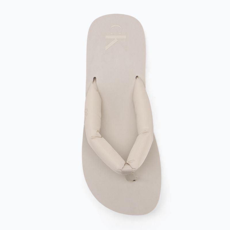 Încălțăminte pentru femei Calvin Klein YW0YW01723 Beach Sandal Flatform Ttxr Satin triple eggshell 5