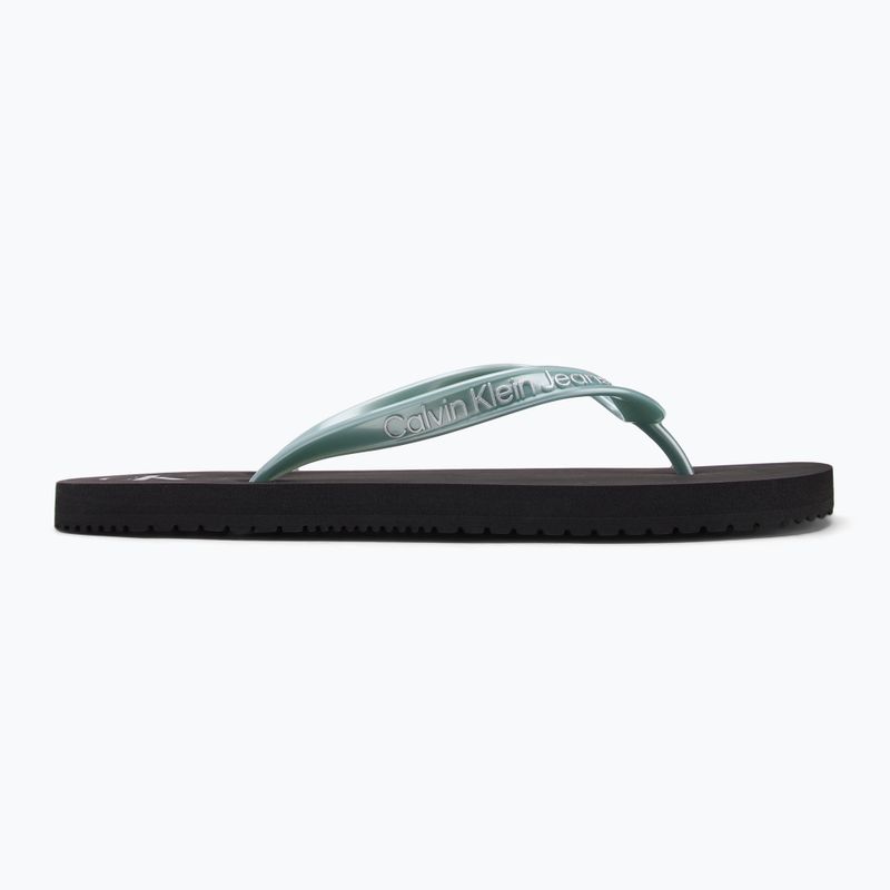 Încălțăminte pentru femei Calvin Klein YW0YW01719 Beach Sandal Monologo Tpu black/cloud blue 2