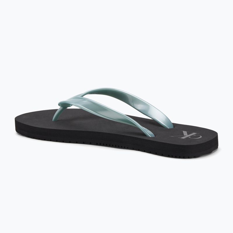 Încălțăminte pentru femei Calvin Klein YW0YW01719 Beach Sandal Monologo Tpu black/cloud blue 3
