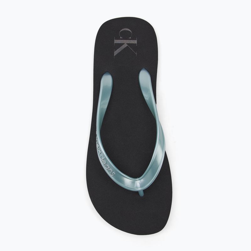 Încălțăminte pentru femei Calvin Klein YW0YW01719 Beach Sandal Monologo Tpu black/cloud blue 5