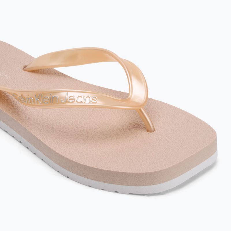 Încălțăminte pentru femei Calvin Klein YW0YW01720 Thong+ Tpu Metallic whisper pink/bright white 7