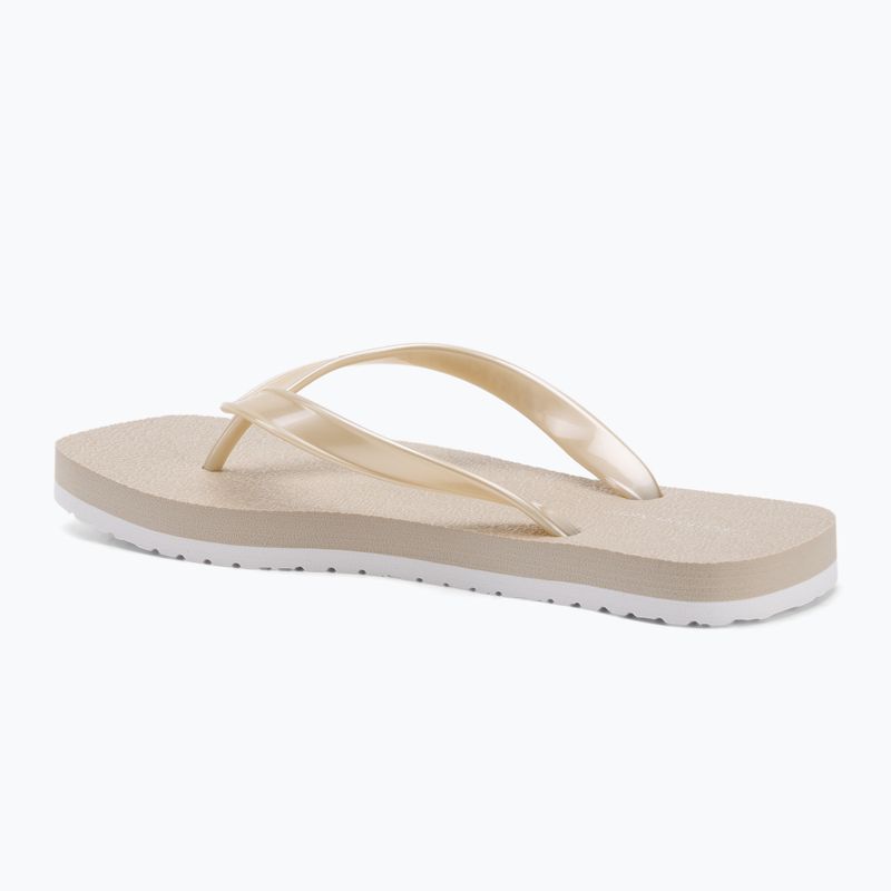 Încălțăminte pentru femei Calvin Klein YW0YW01720 Thong+ Tpu Metallic eggshell/bright white 3