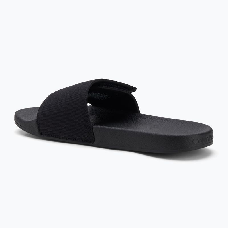 Papuci pentru bărbați Calvin Klein HM0HM01749 Adj Pool Slide Canvas Logo black 3