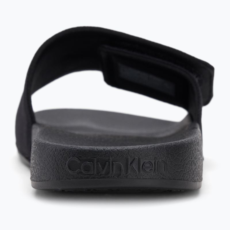 Papuci pentru bărbați Calvin Klein HM0HM01749 Adj Pool Slide Canvas Logo black 6
