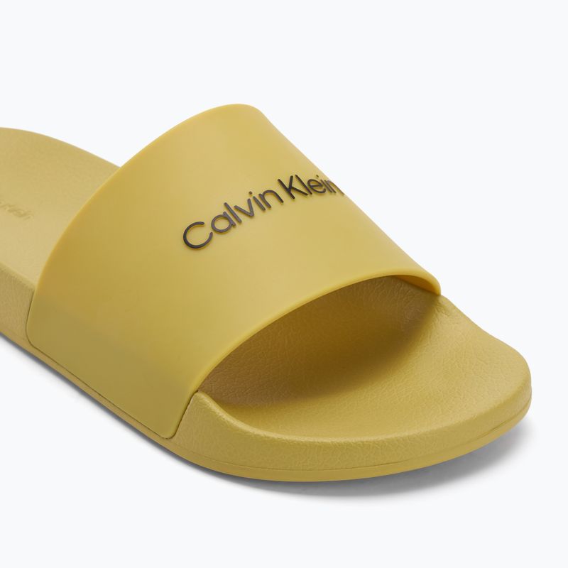 Papuci pentru bărbați  Calvin Klein HM0HM00455 Pool Slide Rubber avocado oil 7