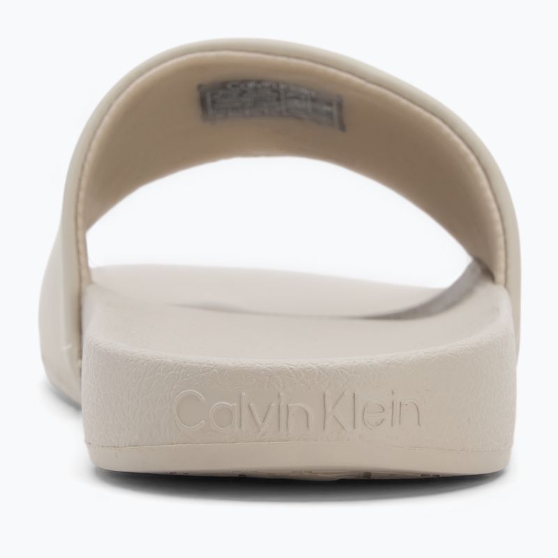 Papuci pentru bărbați Calvin Klein HM0HM01754 Pool Slide Ck Square feather grey 6