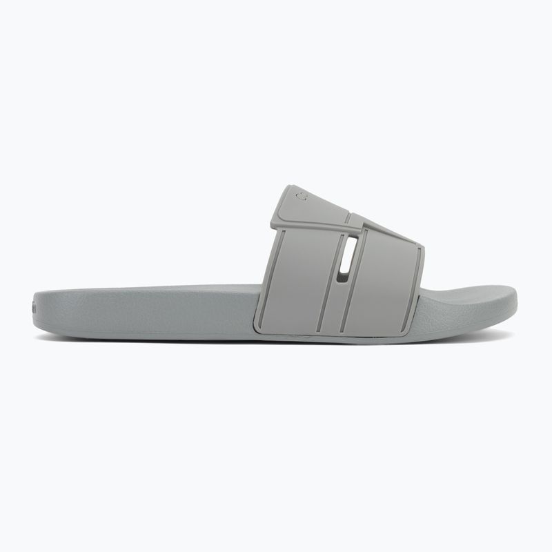 Papuci pentru bărbați Calvin Klein HM0HM01752 Pool Slide Double T granite road 2
