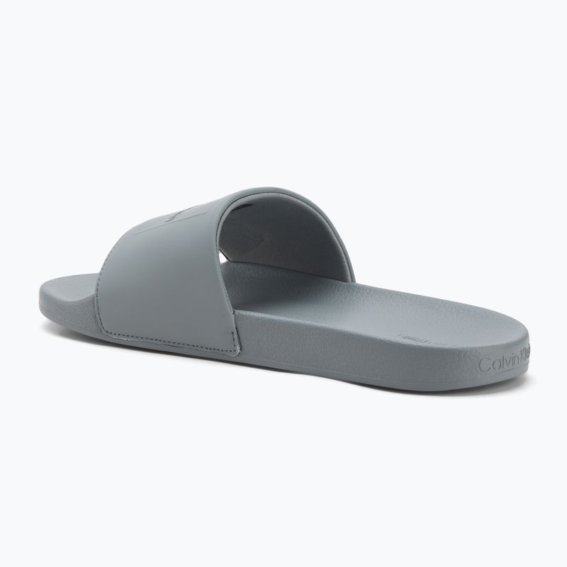 Papuci pentru bărbați Calvin Klein HM0HM01754 Pool Slide Ck Square granite road 3