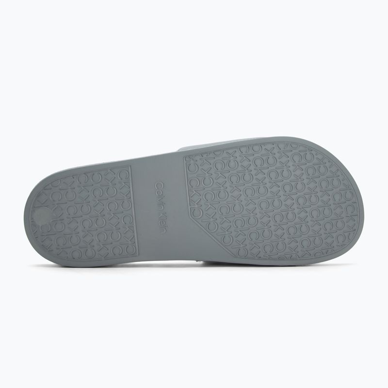 Papuci pentru bărbați Calvin Klein HM0HM01754 Pool Slide Ck Square granite road 4