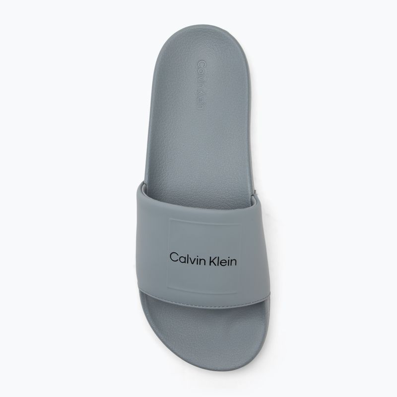 Papuci pentru bărbați Calvin Klein HM0HM01754 Pool Slide Ck Square granite road 5