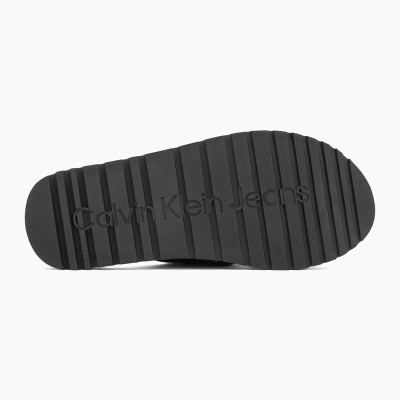 Papuci pentru bărbați Calvin Klein YM0YM01223 Cross Sandal Crxs Tx triple black 4