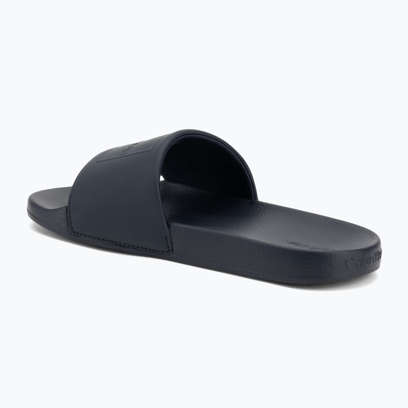 Papuci pentru bărbați Calvin Klein HM0HM01754 Pool Slide Ck Square navy 3